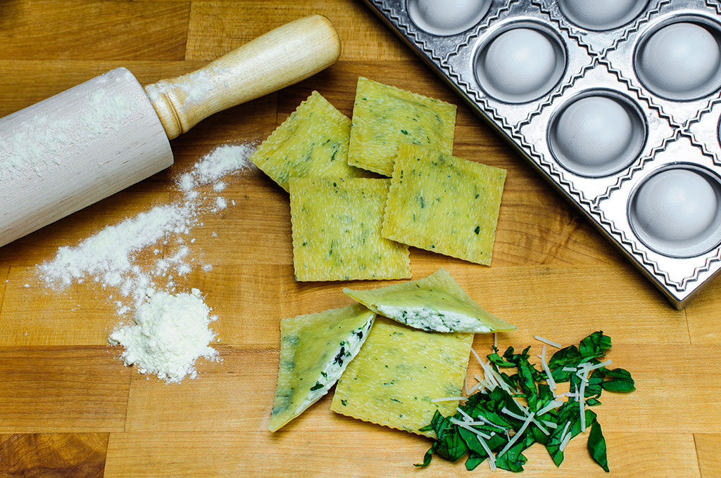 Chopped Spinach & Four Cheese Ravioli in Parsley Fleck Dough - 12 PC, About 12 OZ