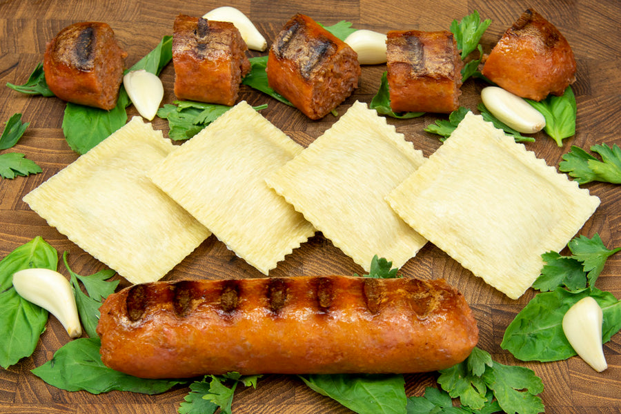 <b>Plant-Based</b> Beyond® Hot Italian Sausage Ravioli - 12 PC, About 12 OZ