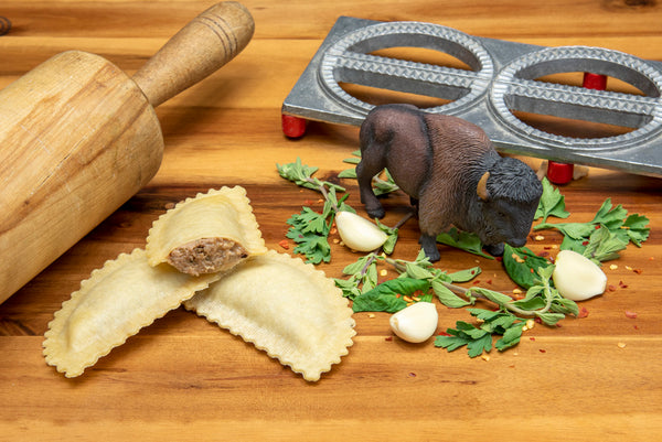 Gluten-Free Italian Style Buffalo Meat Ravioli in Egg Dough - 12 PC ...