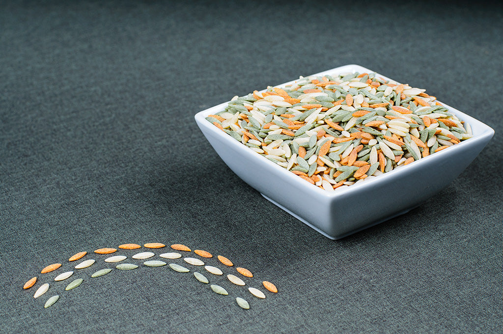 Rainbow Orzo - 16 oz.