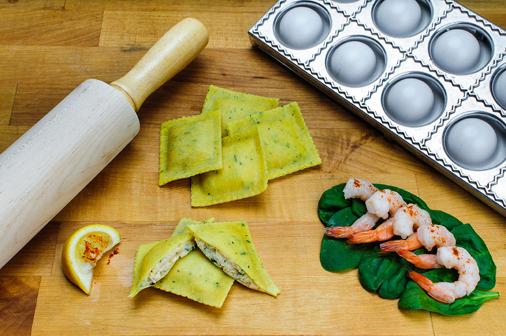 Shrimp Scampi Ravioli in Parsley Fleck Dough - 12 PC, About 12 ...
