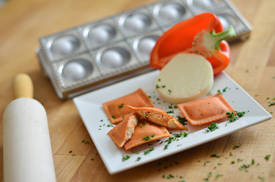 Pappardelle's Smoked Mozzarella & Fire Roasted Red Pepper Ravioli